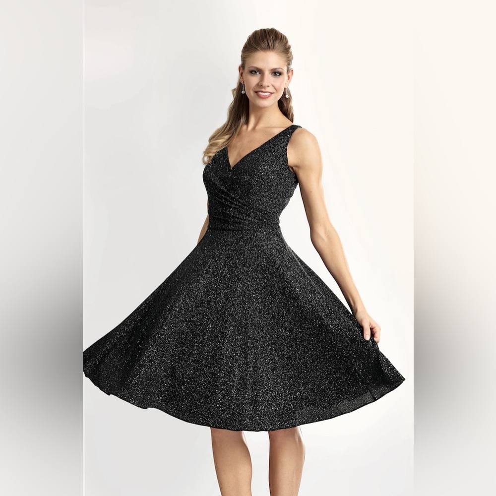 Stage Accents dazzle show dress in black - 16